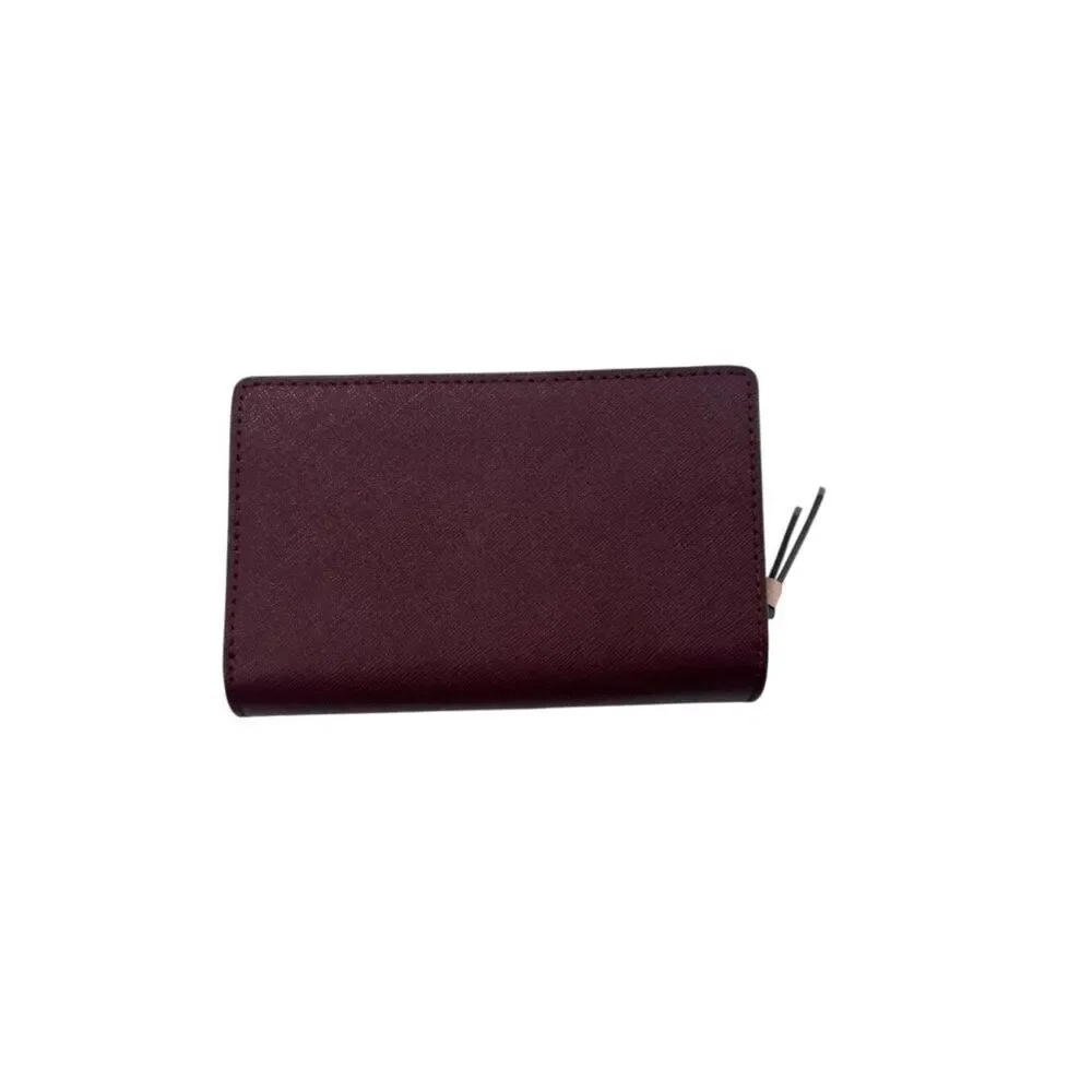 Kate Spade Cameron Two Tone Bifold Wallet Mulberry Smoke